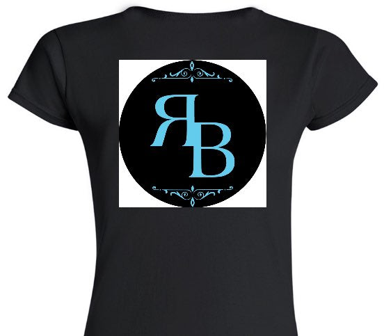Custom Womens Soft Style 100% Cotton Black T-Shirt