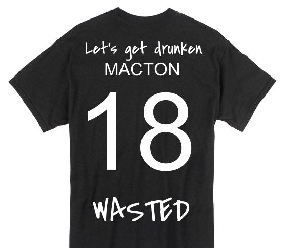 Custom Gildan 100% Cotton Black T-Shirt