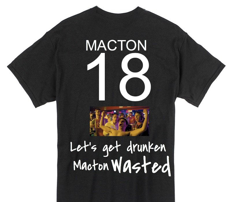 Custom Gildan 100% Cotton Black T-Shirt