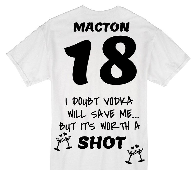 Custom Gildan 100% Cotton White T-Shirt