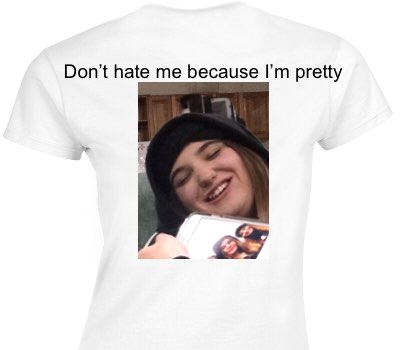 Custom Womens Soft Style 100% Cotton White T-Shirt