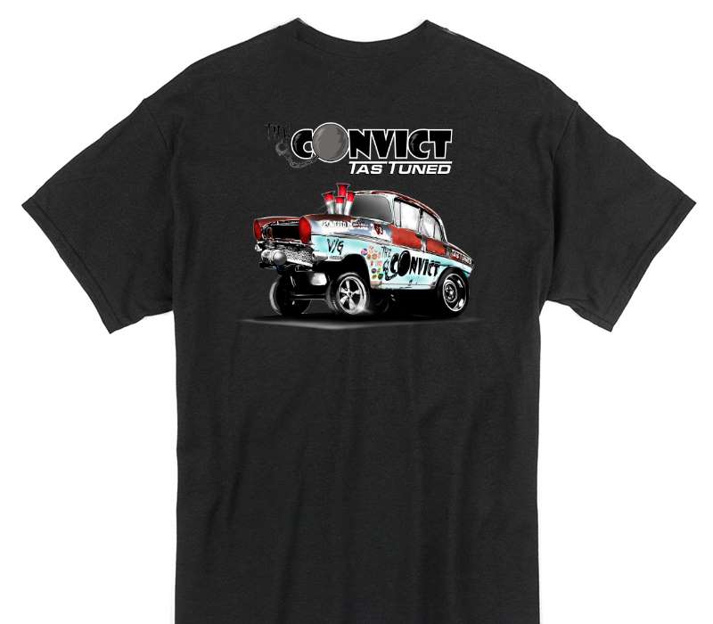 Custom Gildan 100% Cotton Black T-Shirt