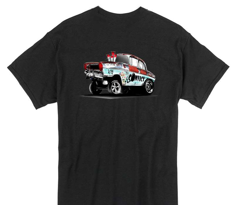 Custom Gildan 100% Cotton Black T-Shirt