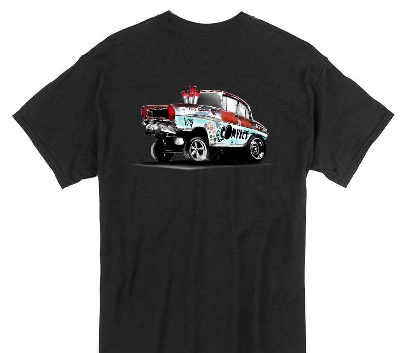 Custom Gildan 100% Cotton Black T-Shirt
