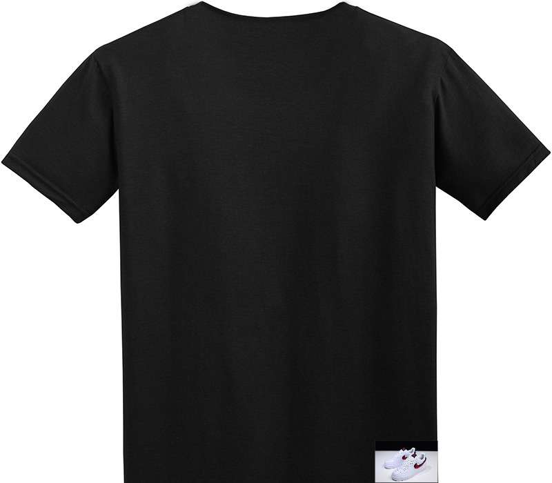 Custom Adult Soft Style 100% Cotton Black T-Shirt