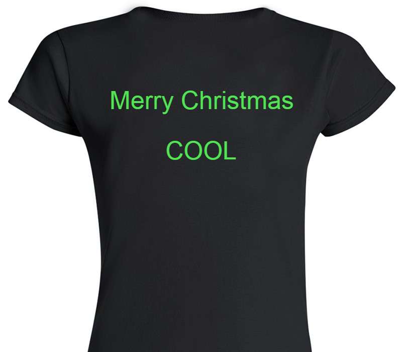 Custom Womens Soft Style 100% Cotton Black T-Shirt