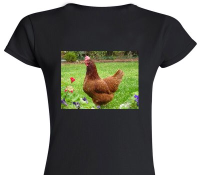 Custom Womens Soft Style 100% Cotton Black T-Shirt