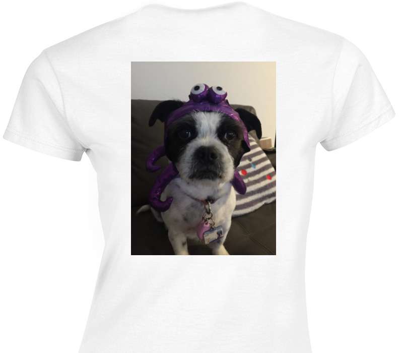 Custom Womens Soft Style 100% Cotton White T-Shirt
