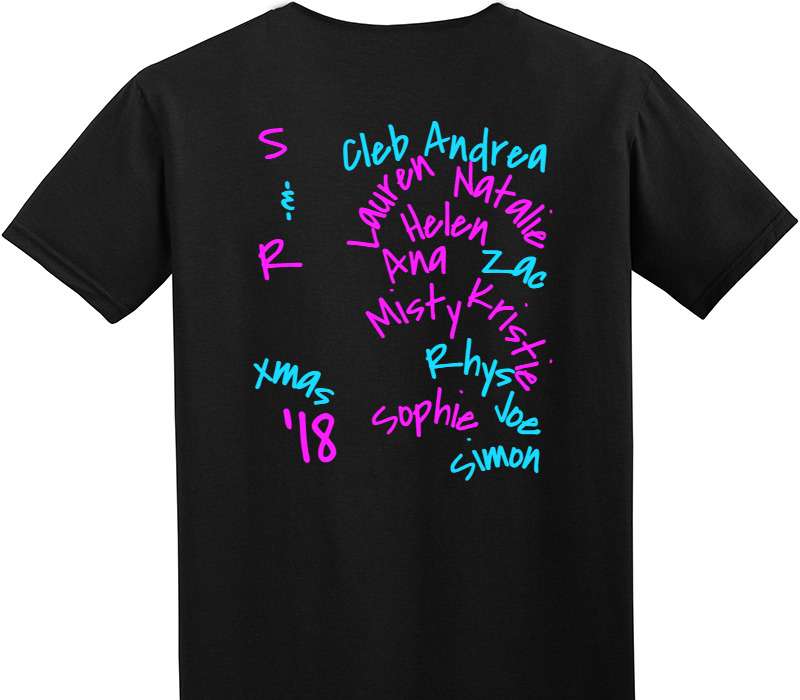 Custom Adult Soft Style 100% Cotton Black T-Shirt