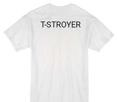 Custom Gildan 100% Cotton White T-Shirt