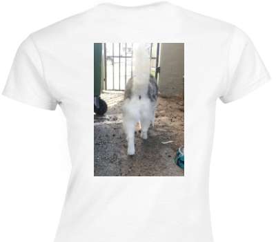 Custom Womens Soft Style 100% Cotton White T-Shirt
