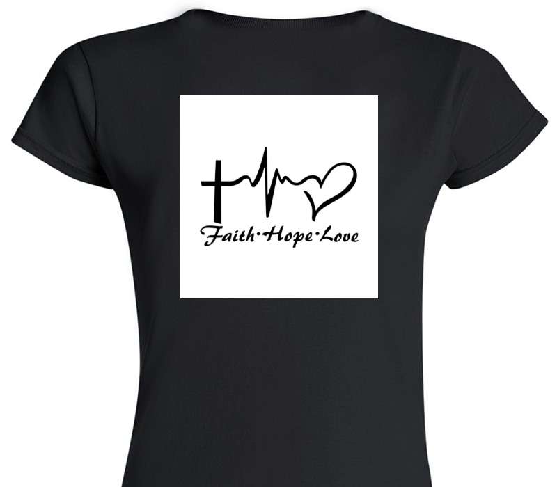 Custom Womens Soft Style 100% Cotton Black T-Shirt