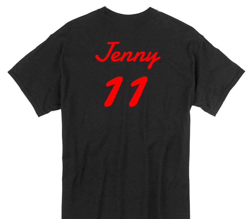 Custom Gildan 100% Cotton Black T-Shirt