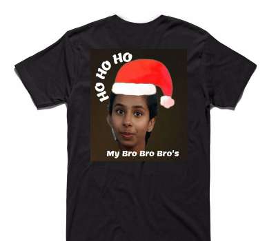 Custom AS Colour 100% Cotton Black T-Shirt