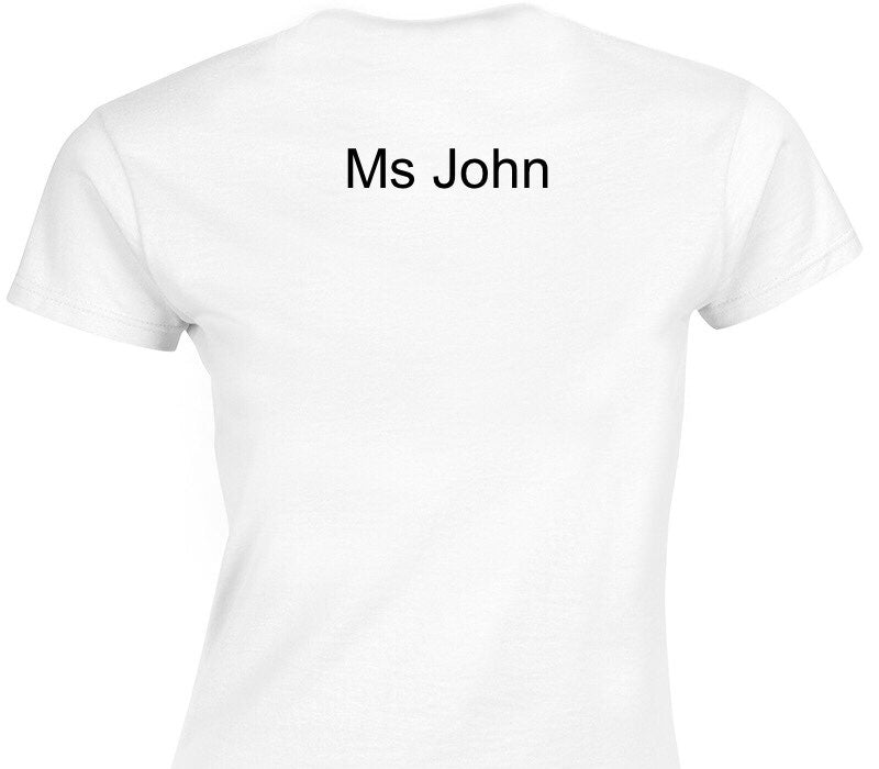 Custom Womens Soft Style 100% Cotton White T-Shirt