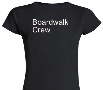 Custom Womens Soft Style 100% Cotton Black T-Shirt
