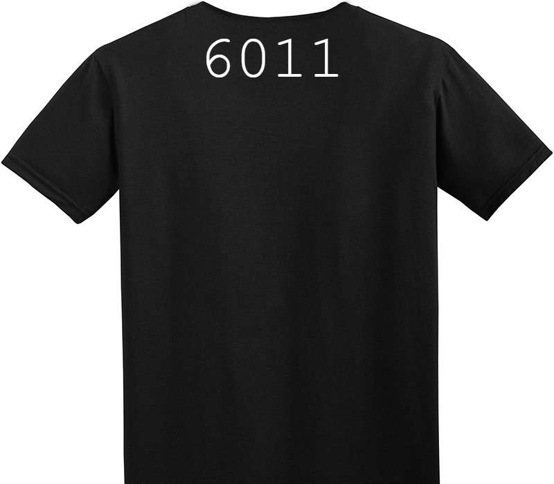 Custom Adult Soft Style 100% Cotton Black T-Shirt