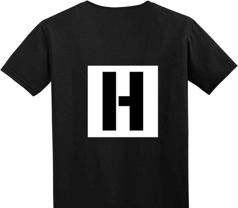 Custom Adult Soft Style 100% Cotton Black T-Shirt
