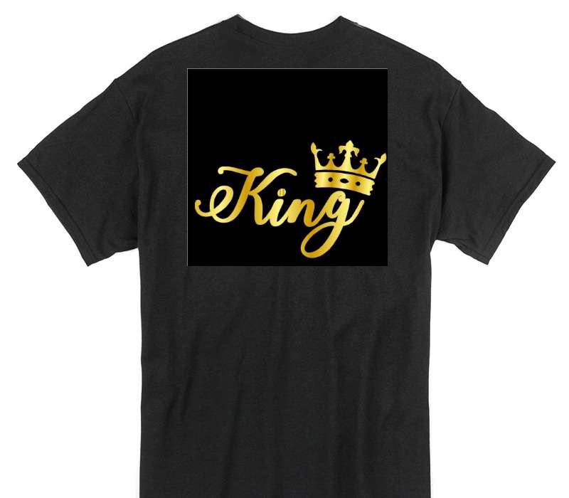 Custom Gildan 100% Cotton Black T-Shirt
