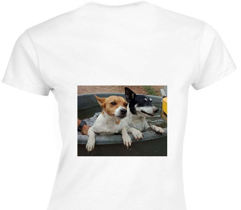 Custom Womens Soft Style 100% Cotton White T-Shirt