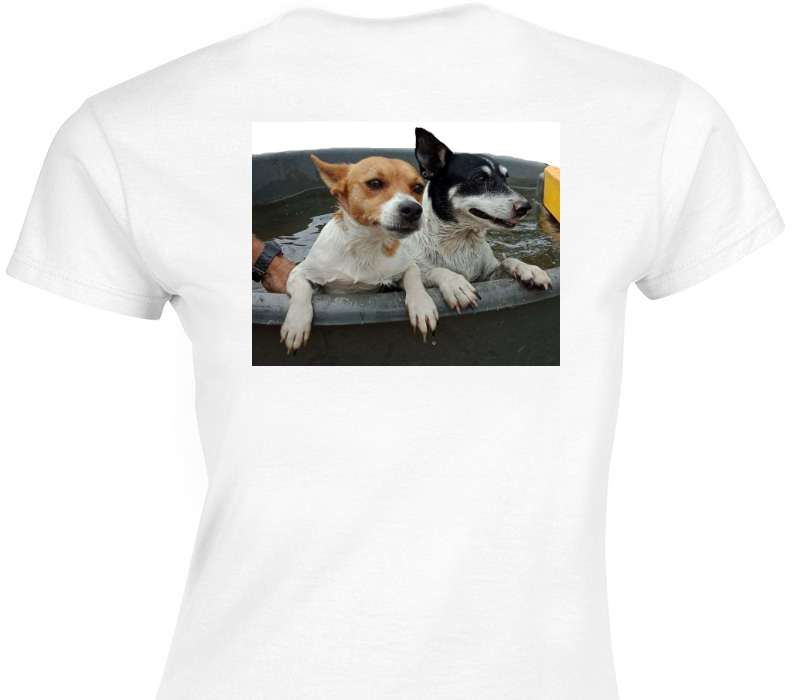 Custom Womens Soft Style 100% Cotton White T-Shirt