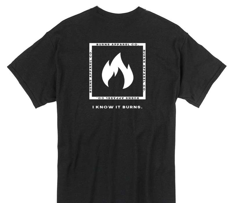 Custom Gildan 100% Cotton Black T-Shirt