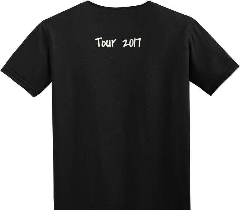 Custom Adult Soft Style 100% Cotton Black T-Shirt