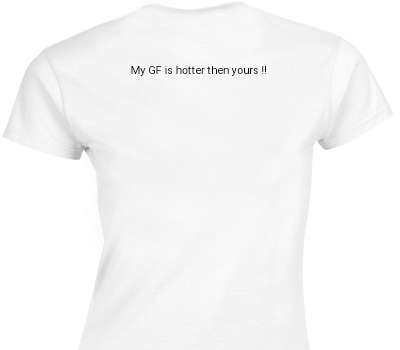 Custom Womens Soft Style 100% Cotton White T-Shirt