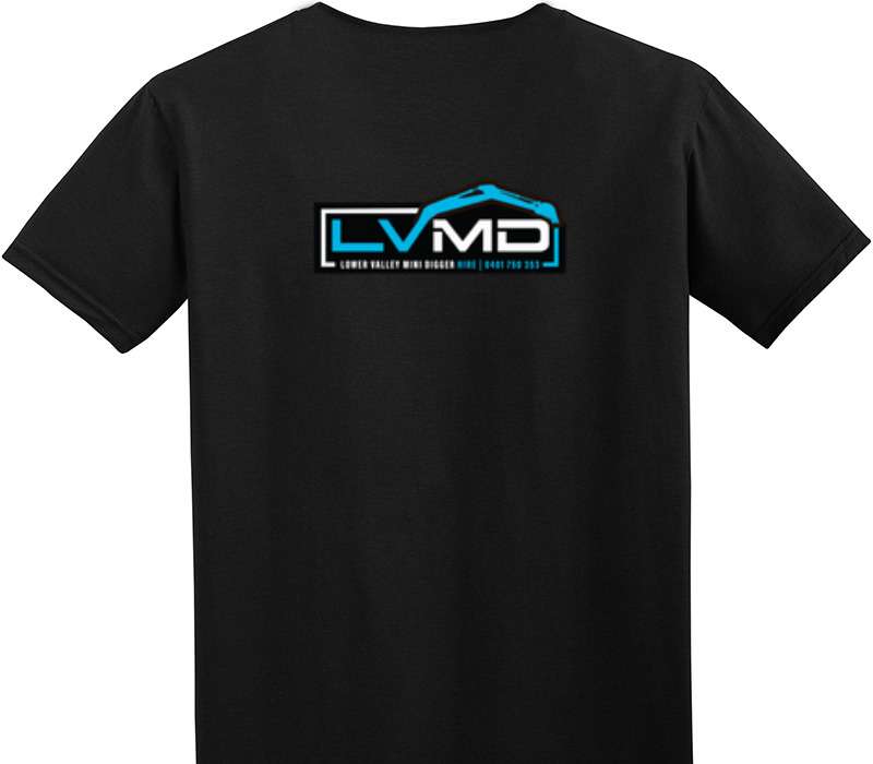 Custom Adult Soft Style 100% Cotton Black T-Shirt