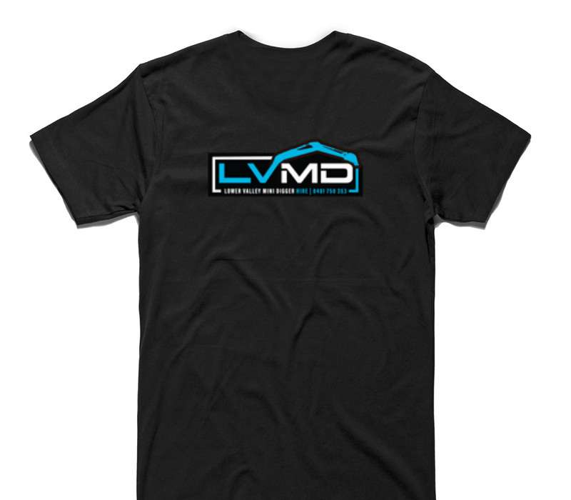 Custom AS Colour 100% Cotton Black T-Shirt