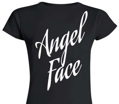 Custom Womens Soft Style 100% Cotton Black T-Shirt