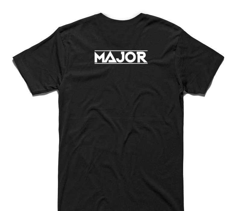 Custom AS Colour 100% Cotton Black T-Shirt