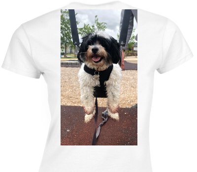 Custom Womens Soft Style 100% Cotton White T-Shirt