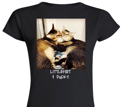Custom Womens Soft Style 100% Cotton Black T-Shirt