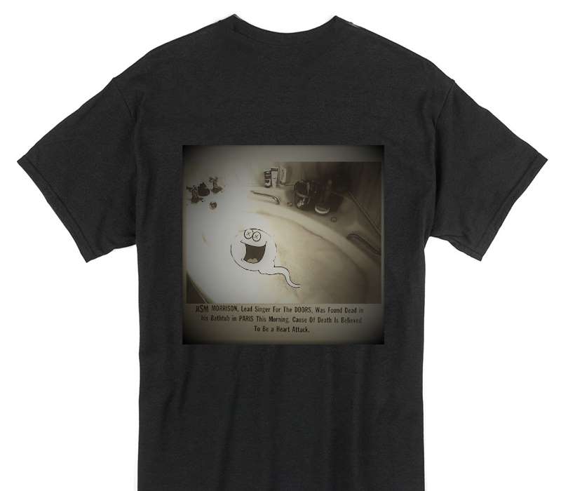 Custom Gildan 100% Cotton Black T-Shirt