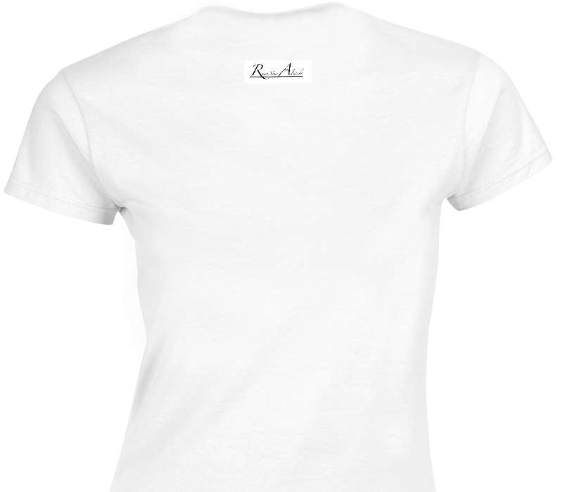 Custom Womens Soft Style 100% Cotton White T-Shirt