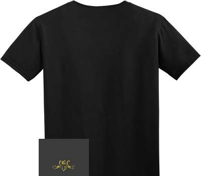 Custom Adult Soft Style 100% Cotton Black T-Shirt
