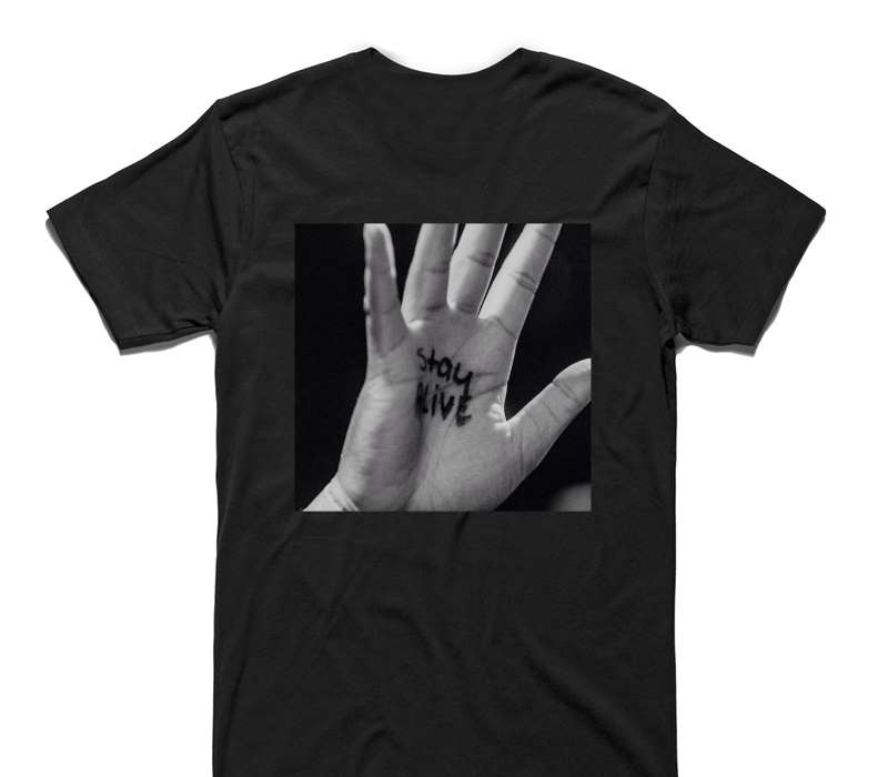 Custom AS Colour 100% Cotton Black T-Shirt