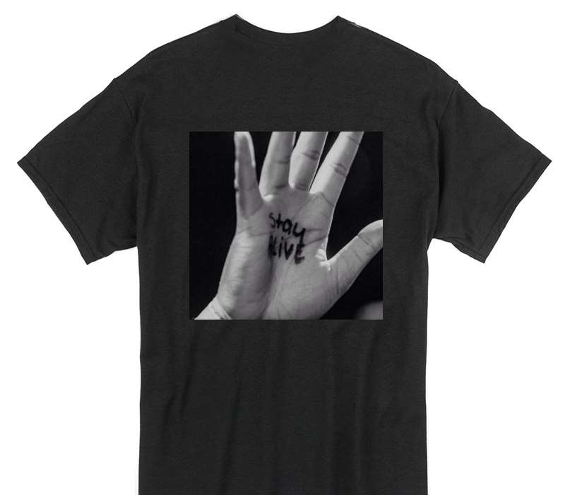 Custom Gildan 100% Cotton Black T-Shirt