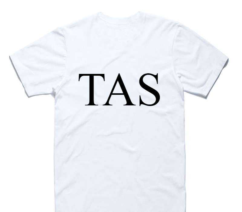 Custom AS Colour 100% Cotton White T-Shirt