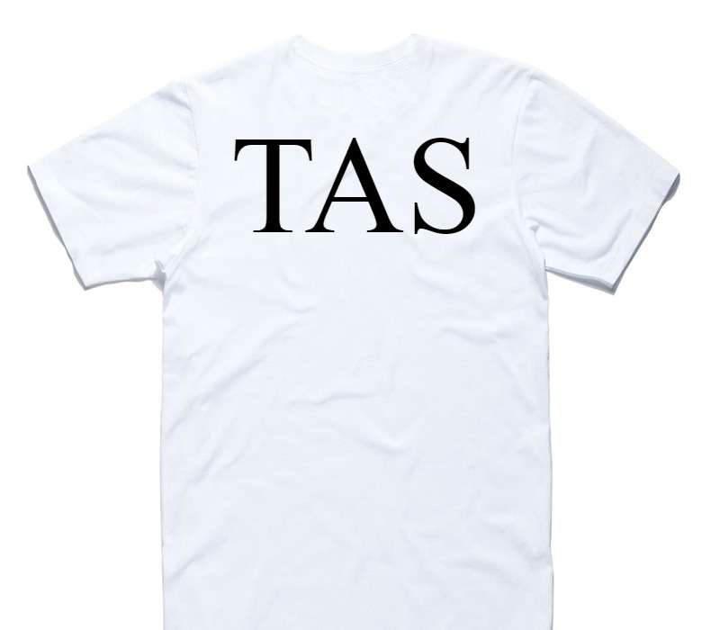 Custom AS Colour 100% Cotton White T-Shirt