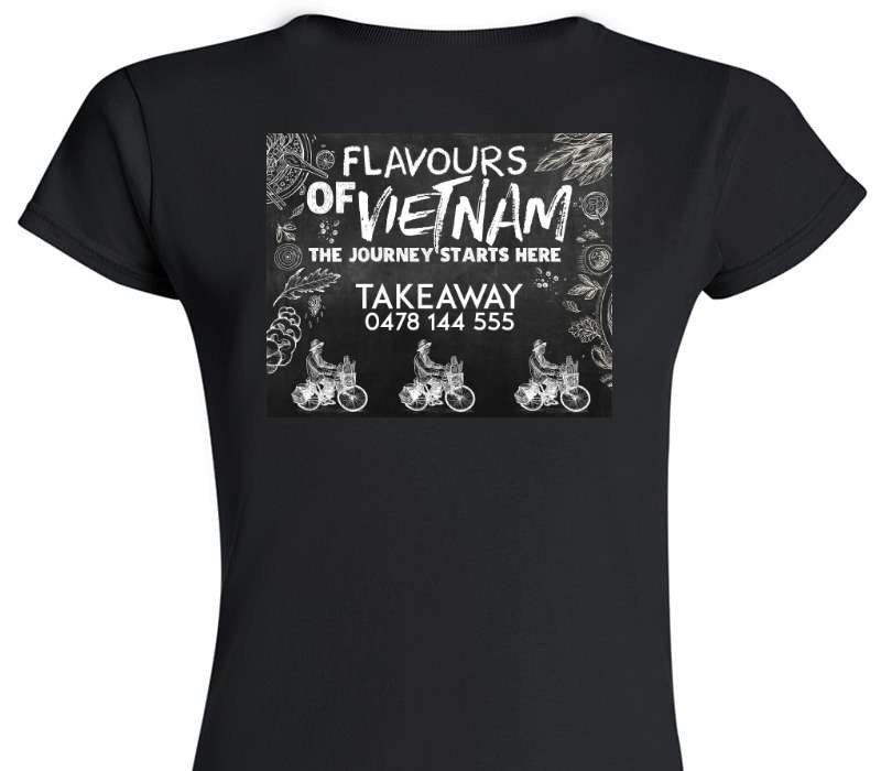 Custom Womens Soft Style 100% Cotton Black T-Shirt