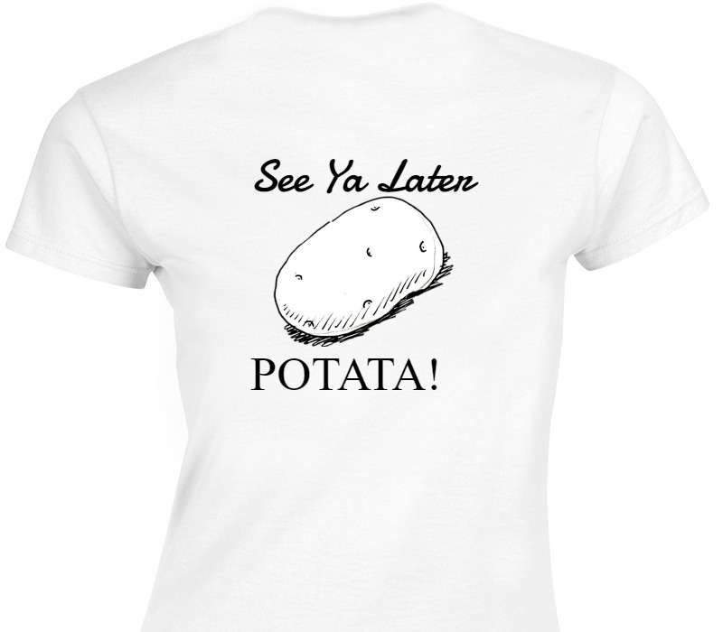 Custom Womens Soft Style 100% Cotton White T-Shirt