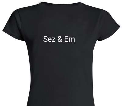Custom Womens Soft Style 100% Cotton Black T-Shirt