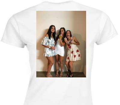 Custom Womens Soft Style 100% Cotton White T-Shirt