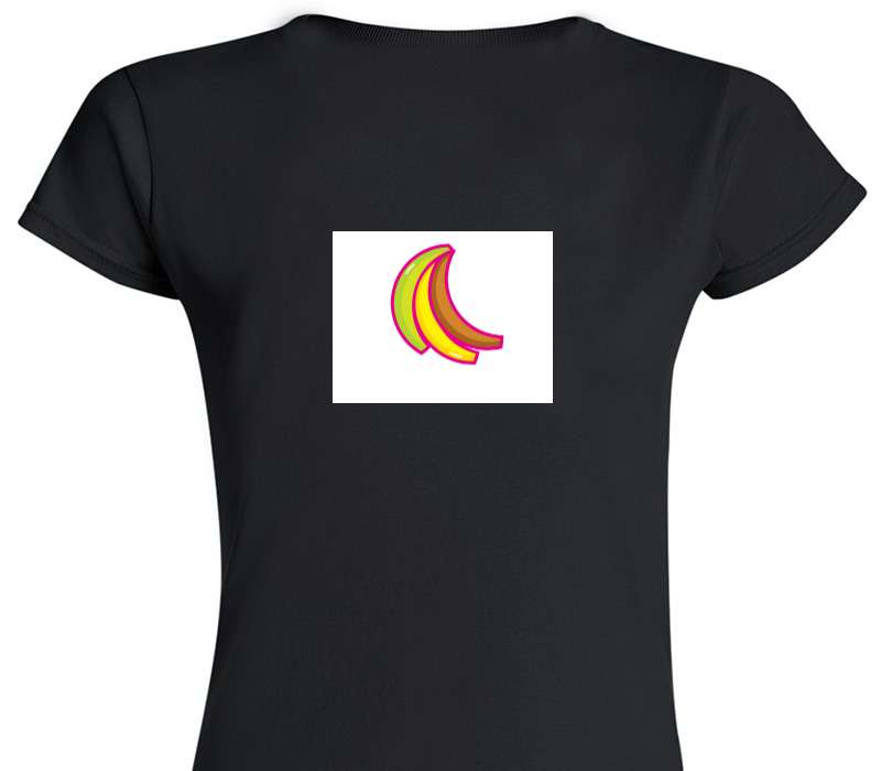 Custom Womens Soft Style 100% Cotton Black T-Shirt