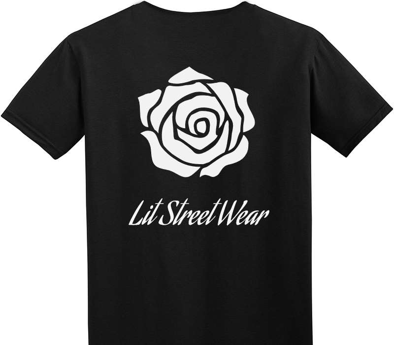 Custom Adult Soft Style 100% Cotton Black T-Shirt