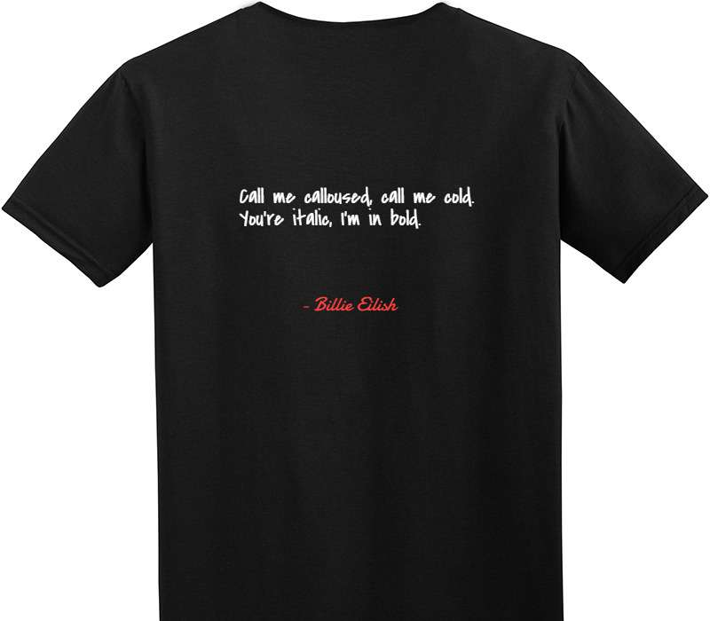 Custom Adult Soft Style 100% Cotton Black T-Shirt