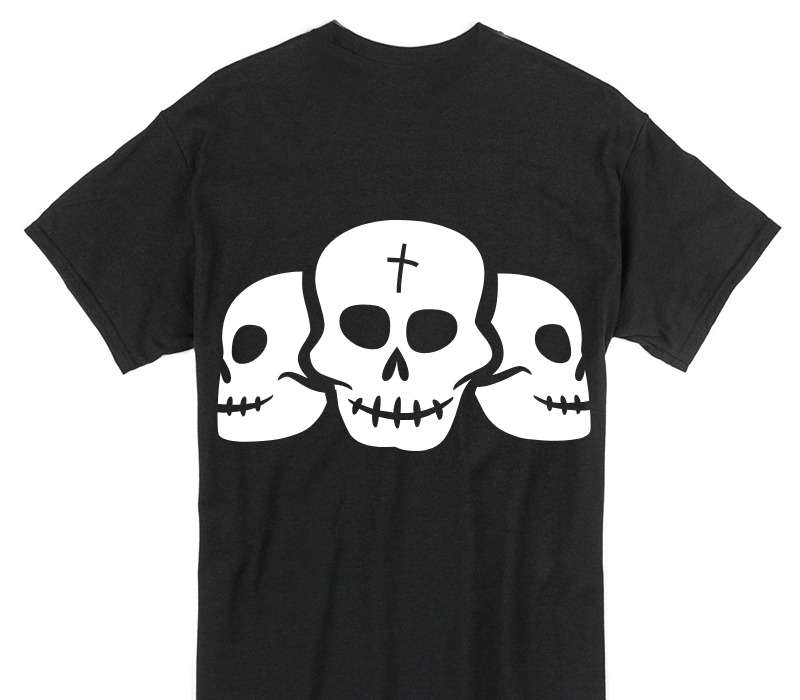 Custom Gildan 100% Cotton Black T-Shirt