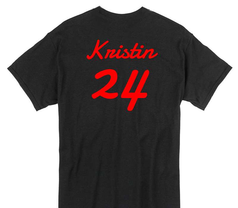 Custom Gildan 100% Cotton Black T-Shirt